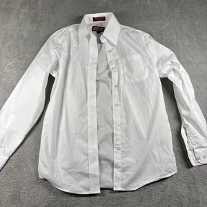 Louis Martin White Dress Shirt size 6 Men's Button Up Shirt ~New~